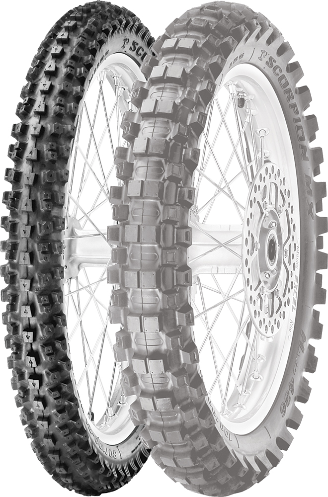 Pirelli 80/10021 51M MST Scorpion MX Hard MXH 486 Front Dirt Bike Tire